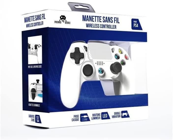 Freaks And Geeks Controller Joystick Freaks and Geeks wireless per Sony PS4 bianco